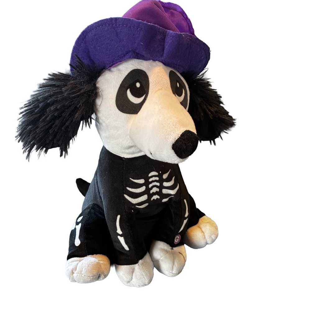 Gemmy Animated Skeleton Dog Halloween Sings & Dances